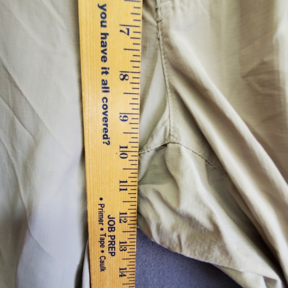 Columbia Tan Nylon Cargo Hiking Pants Womens 16 Regular Khaki Outdoor Travel - Picture 8 of 9